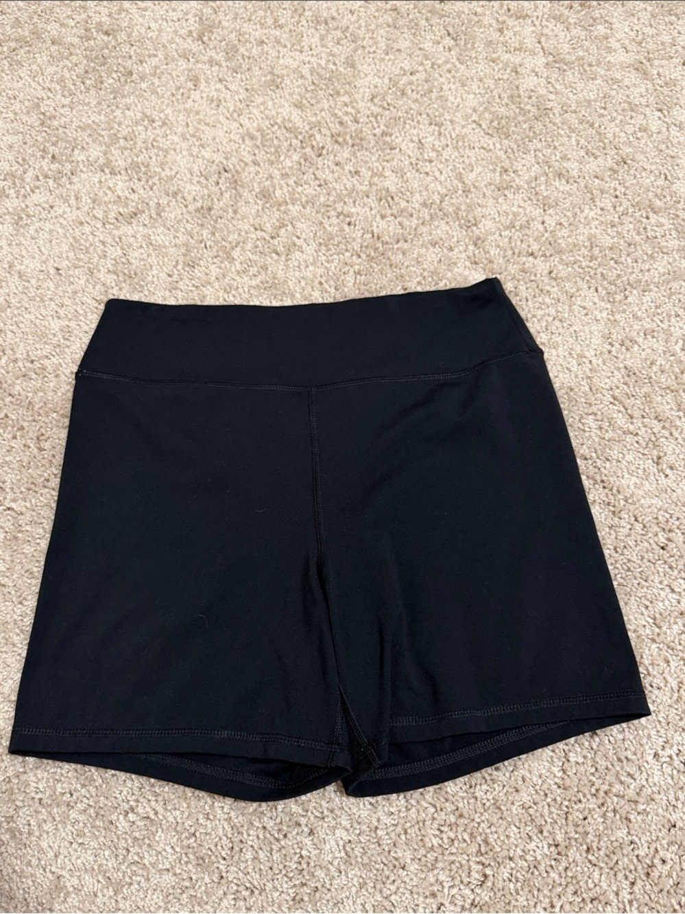 American Eagle Outfitters Black High-Rise Bike Shorts